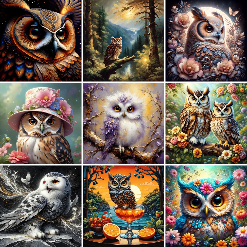 Cute Owl Paint By Numbers Acrylic Paint Crafts Supplies For Adults Bedroom Decoration Personalized Gift Ideas Free Shipping 2024