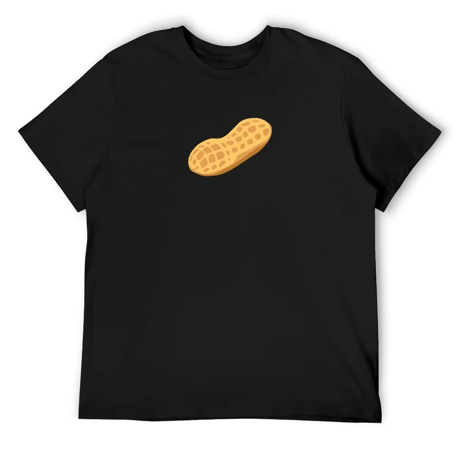 

Peanut Illustration with Black Background T-Shirt blanks Louboutins new edition T-shirts man fitted t shirts for men