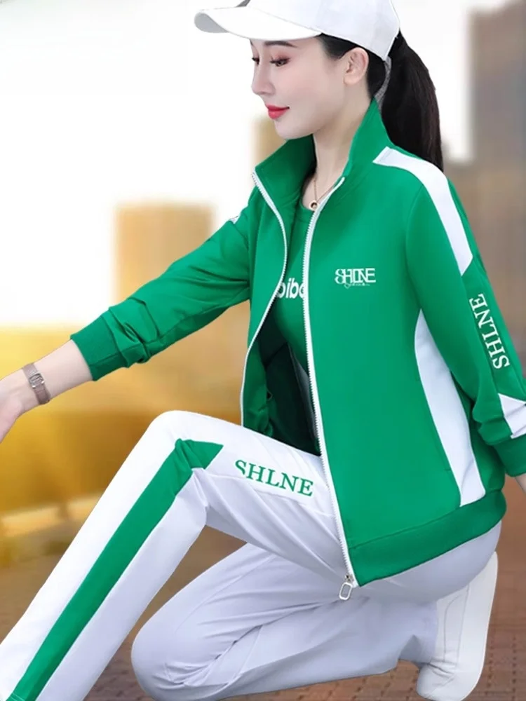 

Комплект спортивной одежды TUCANO: женский повседневный костюм для фитнеса, весна 2025, новинка, комплект для танцев, футболка и брюки, длинный рукав, хлопок, на молнии