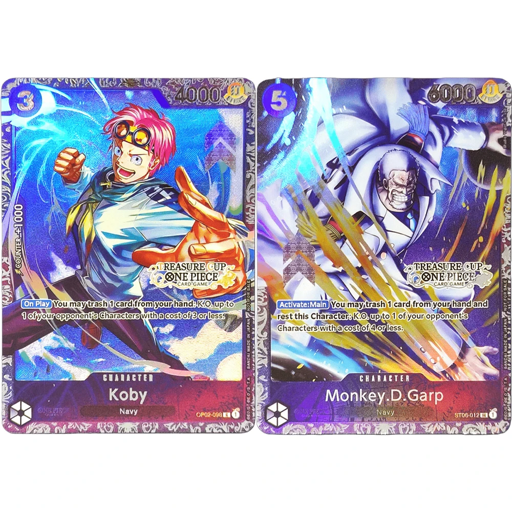

Коллекционные карточки ONE PIECE GAME Koby Monkey.D.Garp Treasure Cup EN DIY, высококачественные самодельные аниме-карточки, подарок