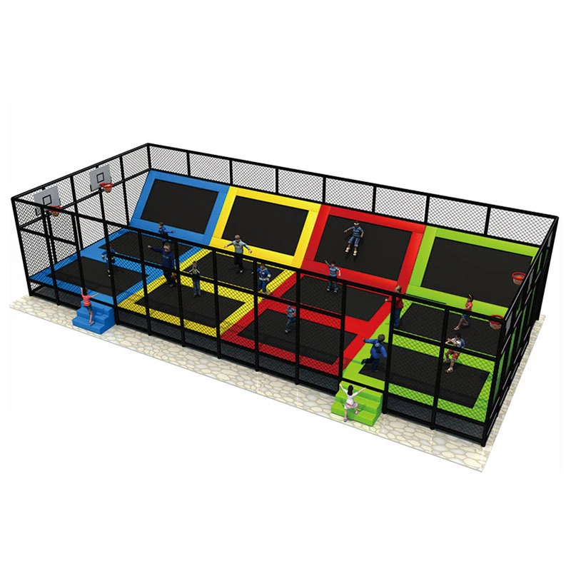 Mini lit de saut de tramimmersion, équipement de terrain de jeu extérieur bon marché à vendre