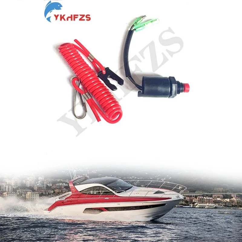 

Аварийный выключатель в сборе с ремешком для блока управления подвесным мотором Honda F40-F150, аксессуары для лодок, 36180-ZV5-013