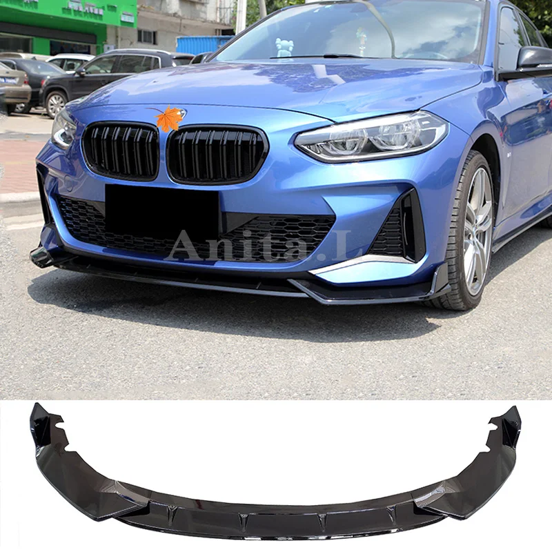 

For BMW 1Series Sedan F20 F21 LCI 116i 118i 120i 3 PCS Front Bumper Splitter Lip Spoiler Diffuser Guard Body Kit Cover 2019 2020