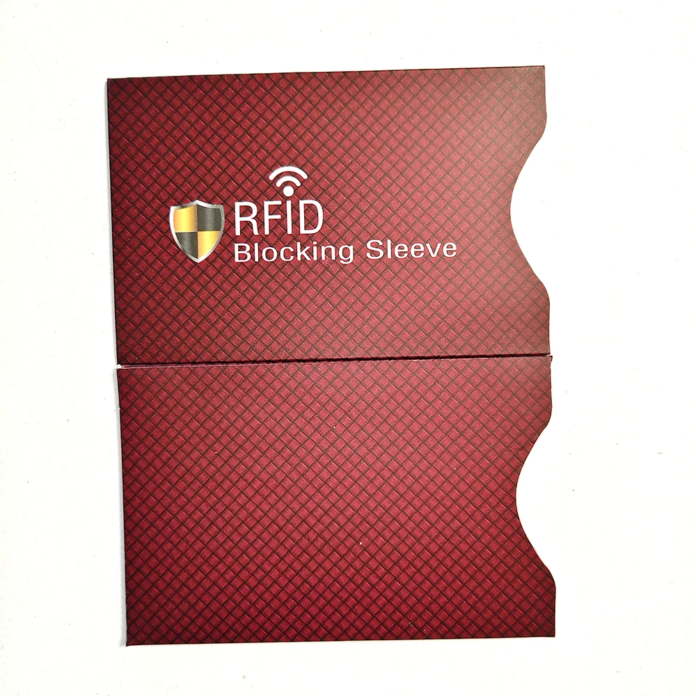 5Pcs NFC RFID Blocking Card Sleeve Credit NFC RFID Card Protector Anti-magnetic Aluminum Foil Portable Bank Card Holder