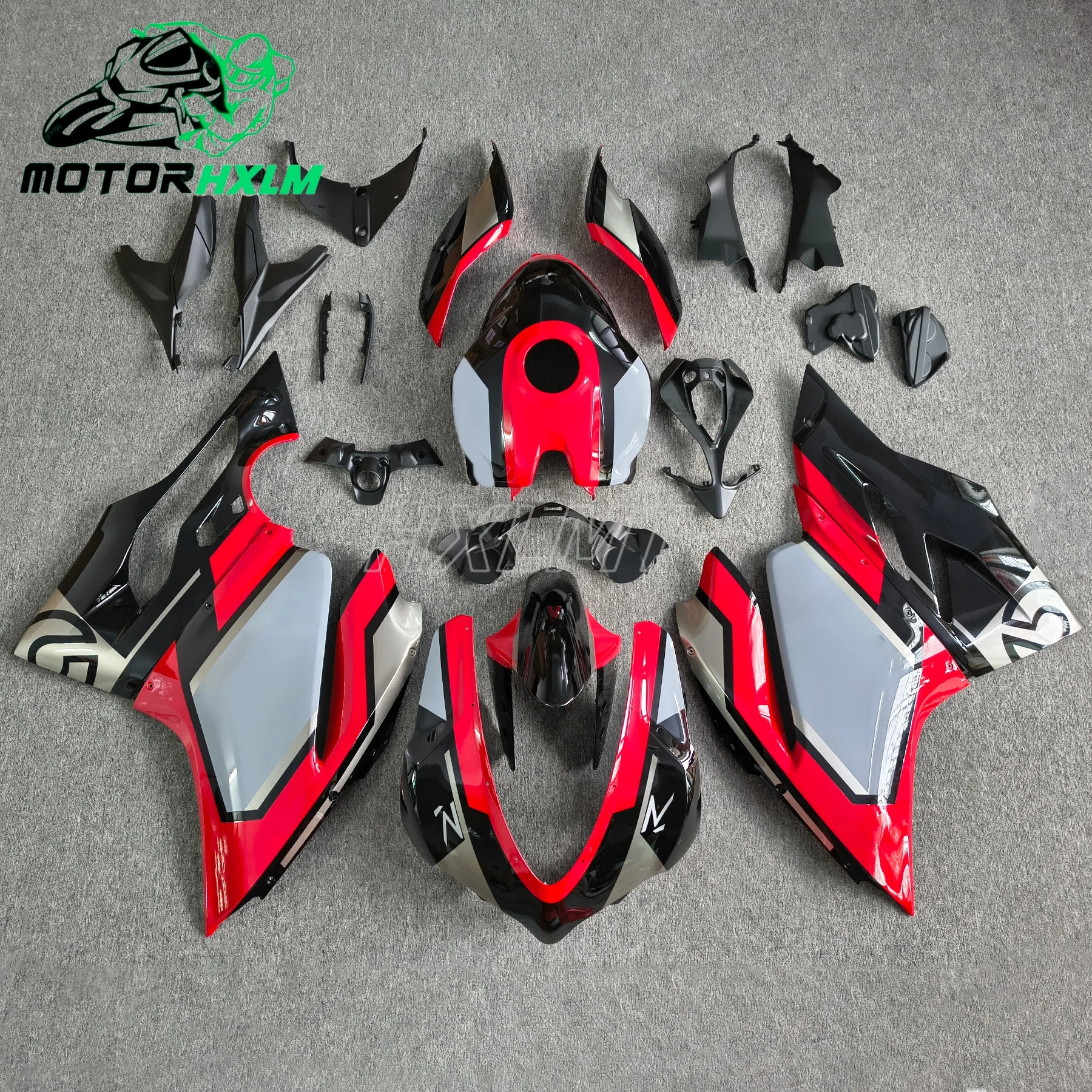 New ABS Motorcycle Fairings Kit Fit For Ducati 959 1299 Panigale s 2015 2016 2017 2018 2019 Bodywork Set Red + Tank Cover Red