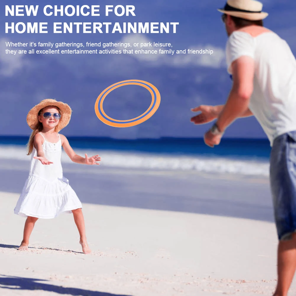25cm Flying Disc Portable Sports Play Discs Versatile Throwing Catching Disc Playing Flying Saucer for Beach Backyard