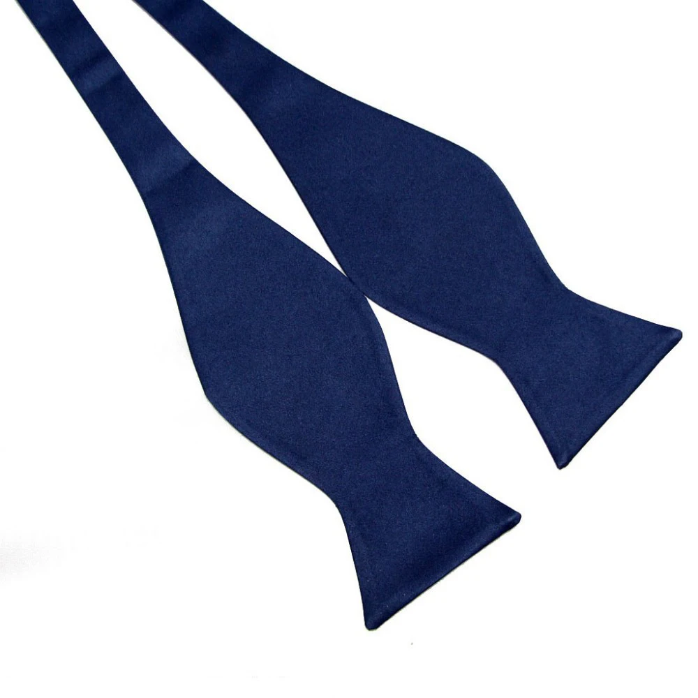 Heren Zijde Satijn Verstelbare Strikjes Zelf Strikje Effen Kleur Vintage Strikje Mannen Klassieke Zakelijke Bruiloft Stropdassen Strik Cadeau