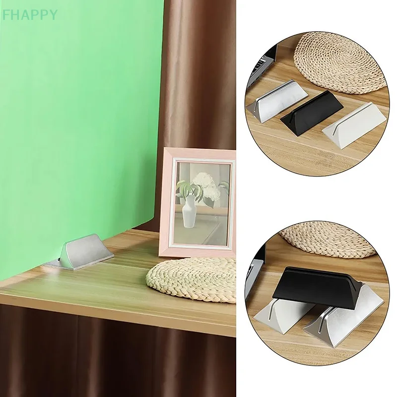 1Pcs Desktop Screen Clip Furniture Glass Baffle Fixing Clamp Removable Support Brackets Office Desk Isolation Board Base