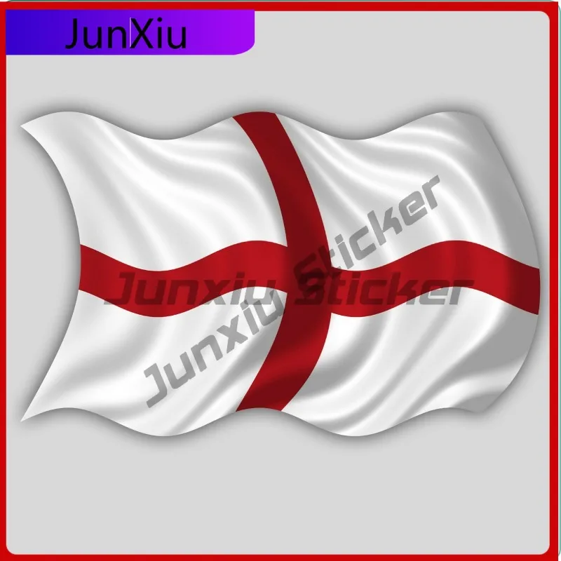 

ST. GEORGE'S FLAG Funny Laptop UV Resistant Accessory ENGLAND VINYL DECAL GRAPHIC CAR VAN IMAC LAPTOP STICKER Cool Trendy