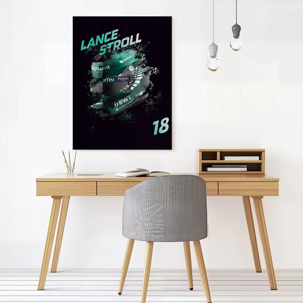 Lance Stroll F-Racing Printed Canvas Poster Personalized High Quality Wall Art Paintings for Home Decor Living Room Decoration