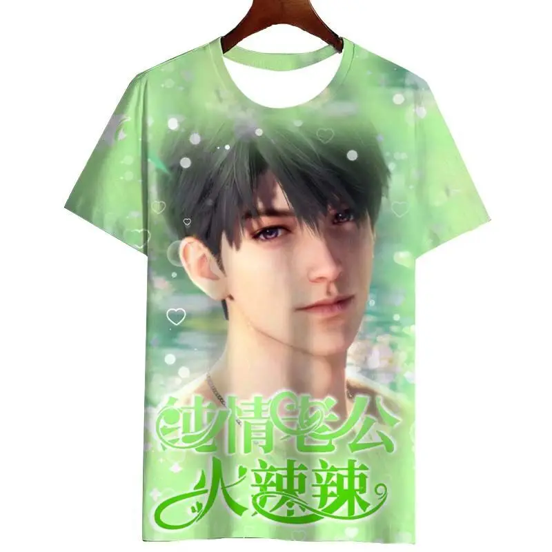 Love and Deepspace Shen Xing Hui Li Shen Qi Yu Qin Che Sylus Rafayel Zayne Xavier casual loose student short-sleeved t-shirt