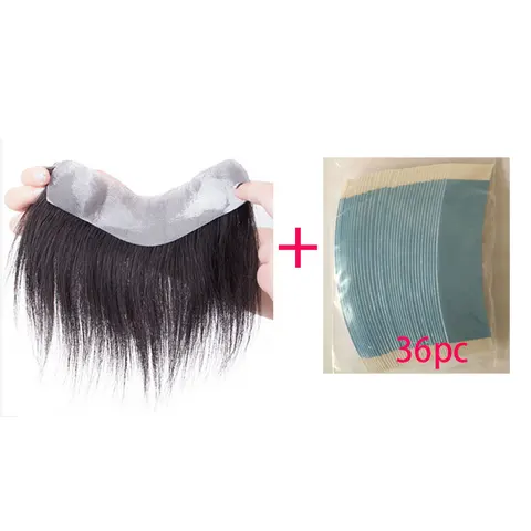 Мужской парик ESEEWIGS из натуральных волос 6 дюймов, цвет 1B