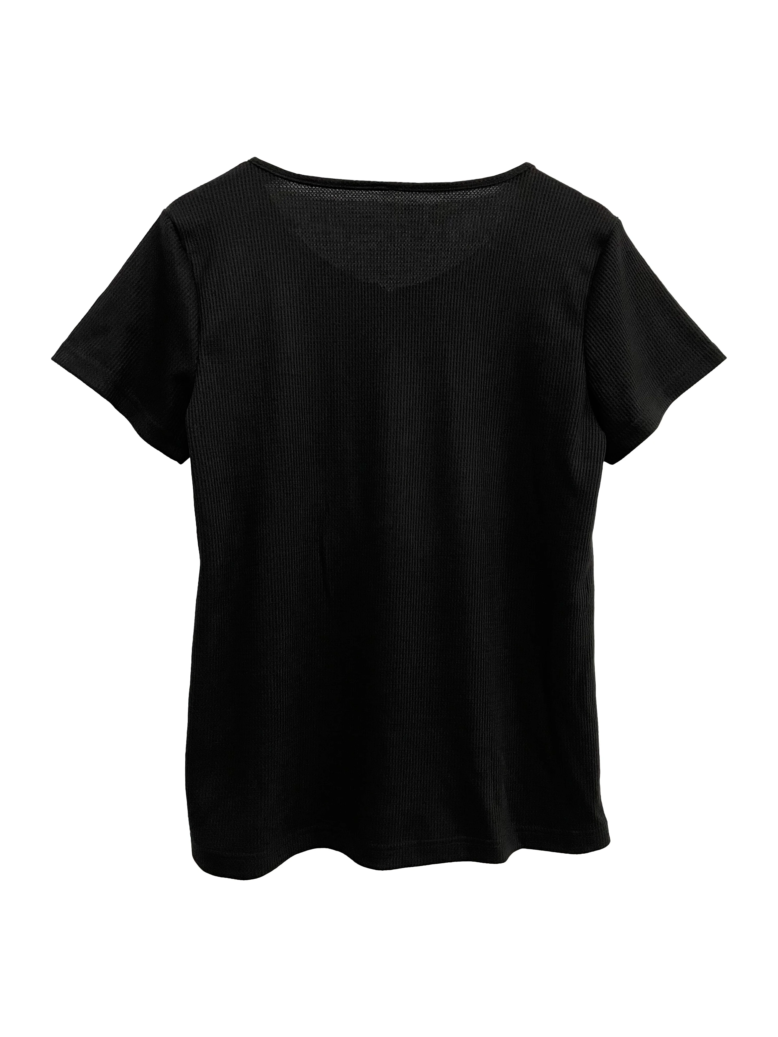 2024 Europe and the United States new spring and summer women\'s zipper Waffle short-sleeve T-shirt tops