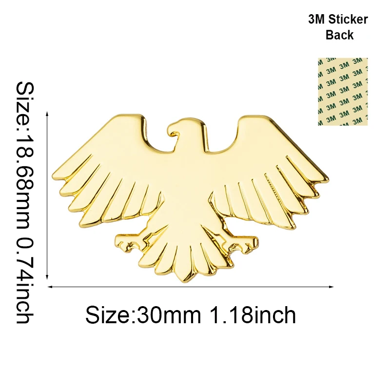 Syrien Adler Handy 3M Aufkleber Abzeichen Metall-Pin Broschen Anstecknadeln