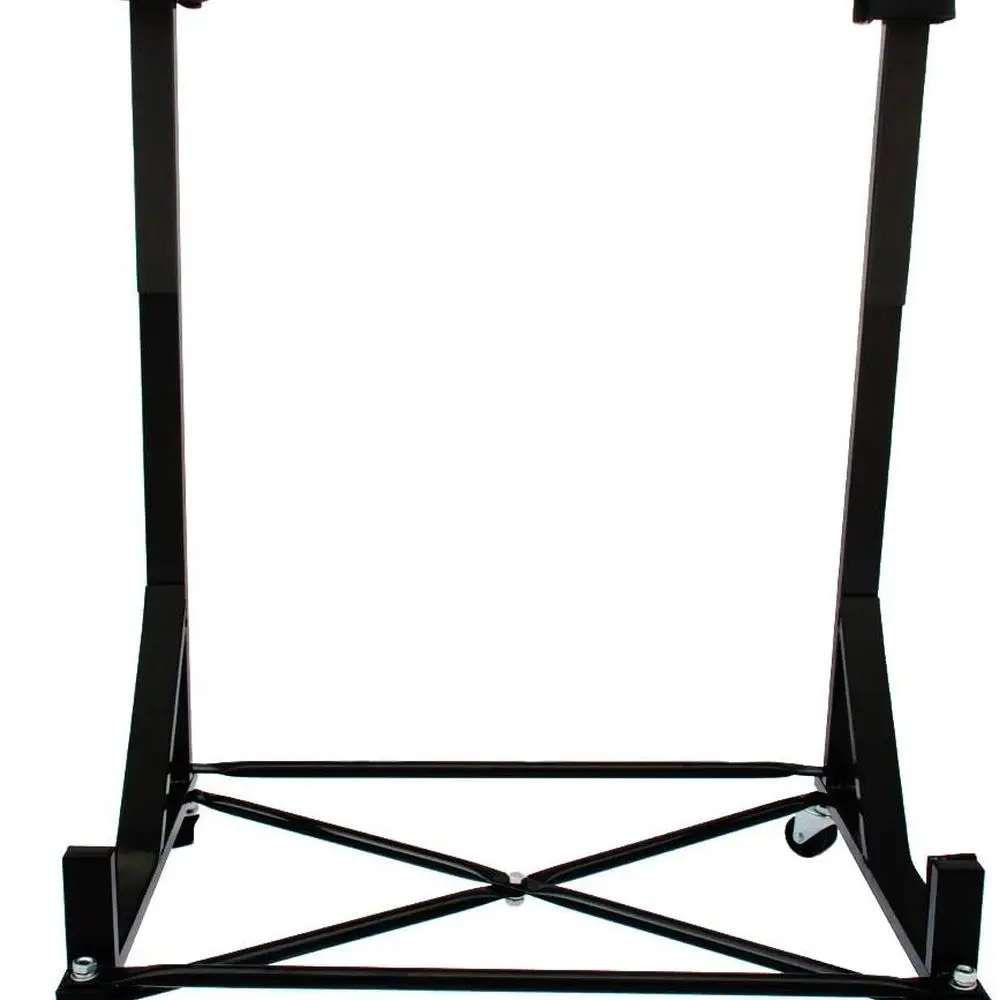 عربة تخزين بحامل صلب (أسود) مع حزام آمن وغطاء غبار علوي صلب #6