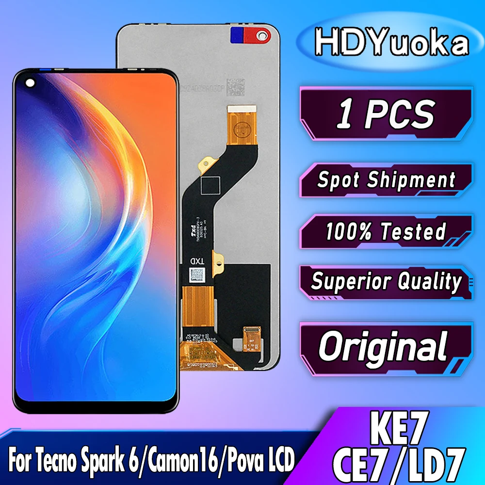ตรวจสอบและแนะนำหน้าจอ LCD สำหรับ Tecno CE7 รุ่นเดิม 6.8 นิ้ว คุณภาพสูง ราคาประหยัด