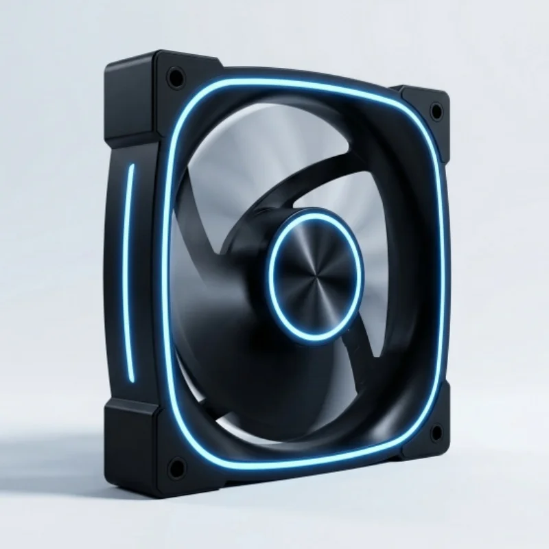 Starlink Ice Blue Glowing CPU Cooler Fan with LED Light Effect Computer Main Host Case Fan for Desktop Computers view 6