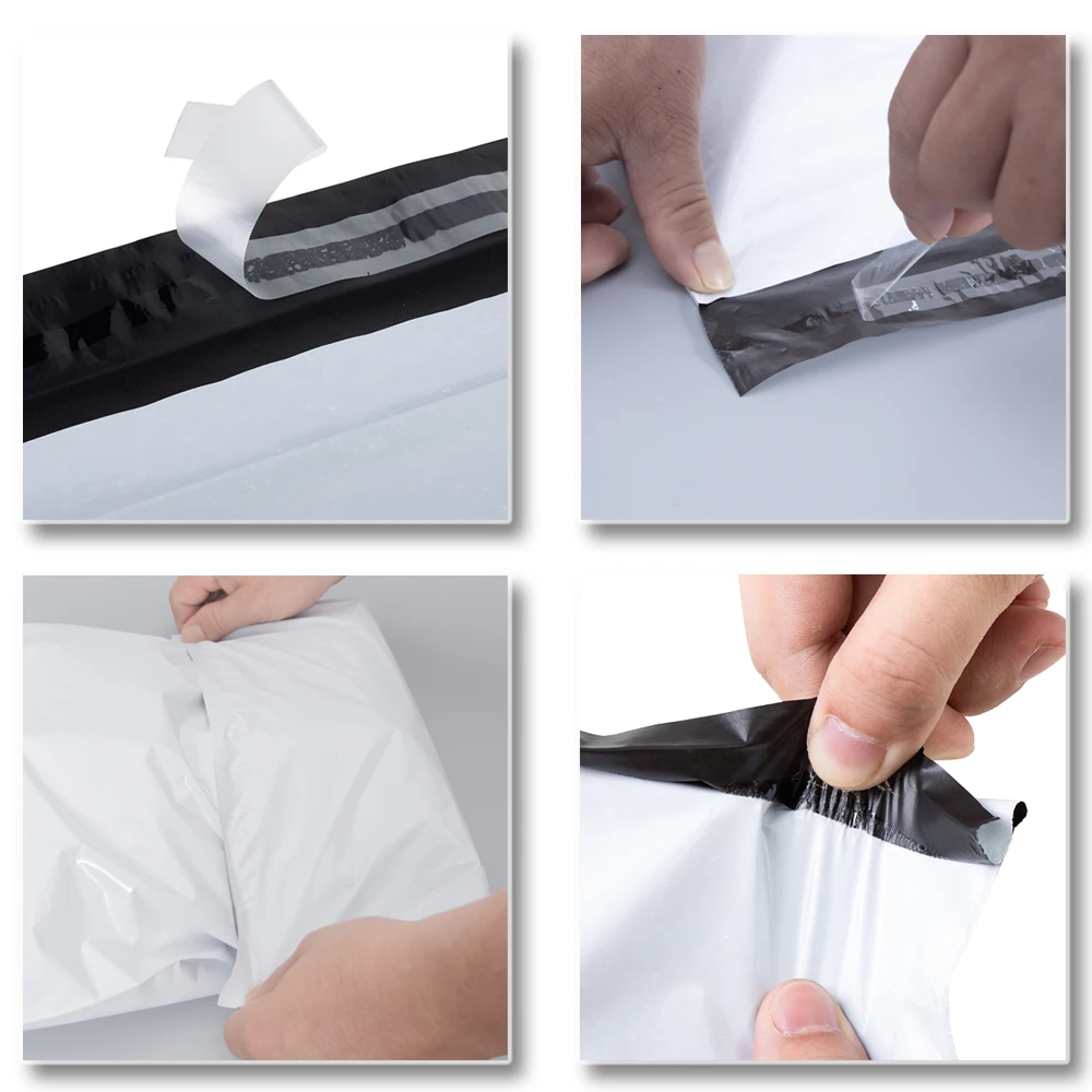 أكياس بريدية 20-100 قطعة أكياس التعبئة البلاستيكية أكياس تخزين بولي المغلف التعبئة والتغليف أكياس البريد الأبيض أكياس الشحن للأعمال