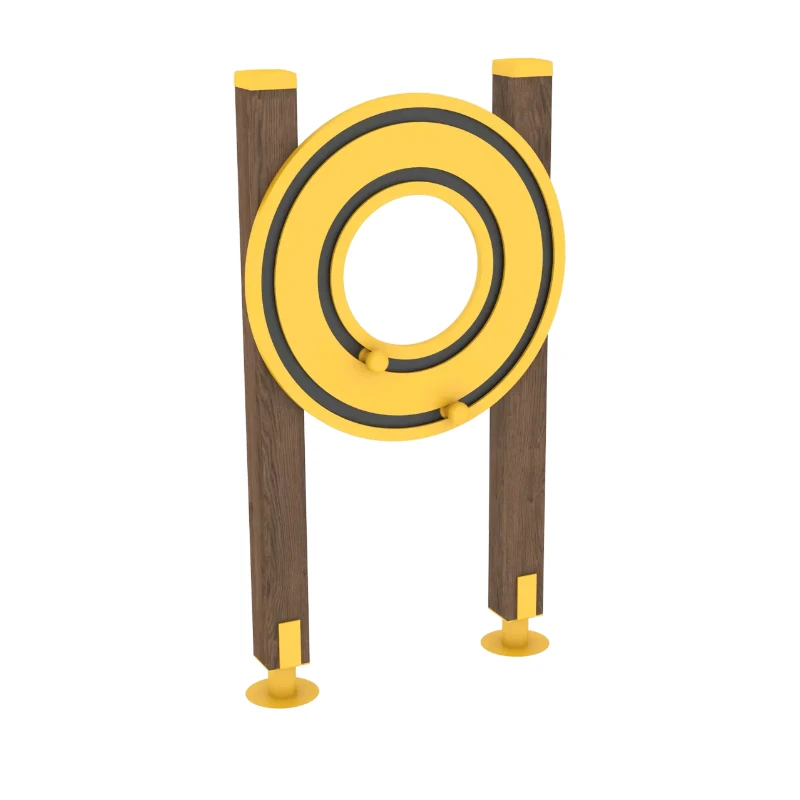 Durable Steel and Wood Arm Workout Kit Adult-Friendly Outdoor Fitness Training Equipment