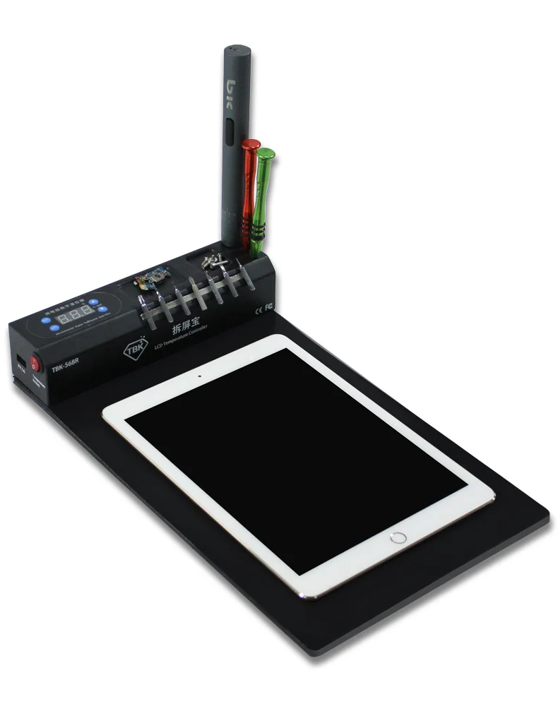 station-de-travail-multifonctionnelle-pour-reparation-de-telephones-mobiles-tbk-568r-organiseur-de-vis-fente-pour-tournevis-sortie-usb-ecran-tactile-lcd-garantie-1-an