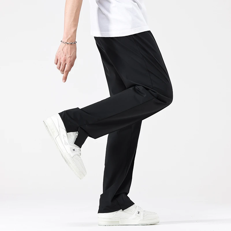 

Men's Casual Pants Sports Trousers Loose Straight Summer Thin Quick-drying Boys' Drop-tail Sense