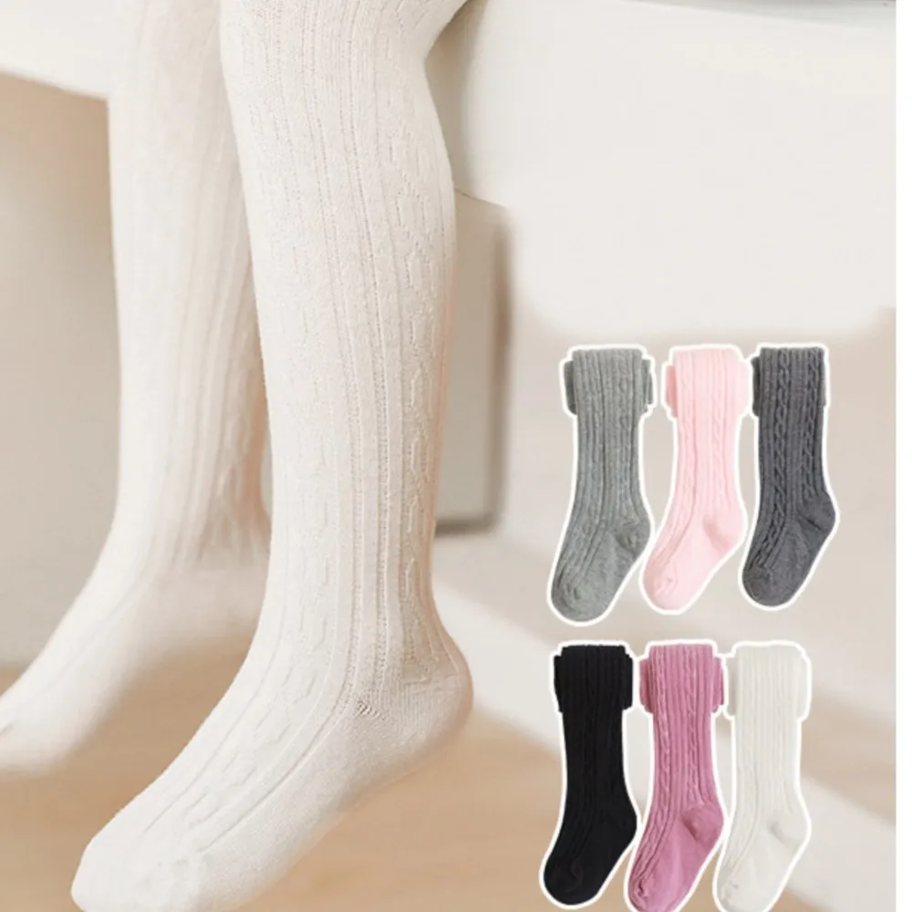 Girls' leggings mid-thick PP pantyhose baby socks spring and autumn stockings baby one-piece socks knitted children's tights