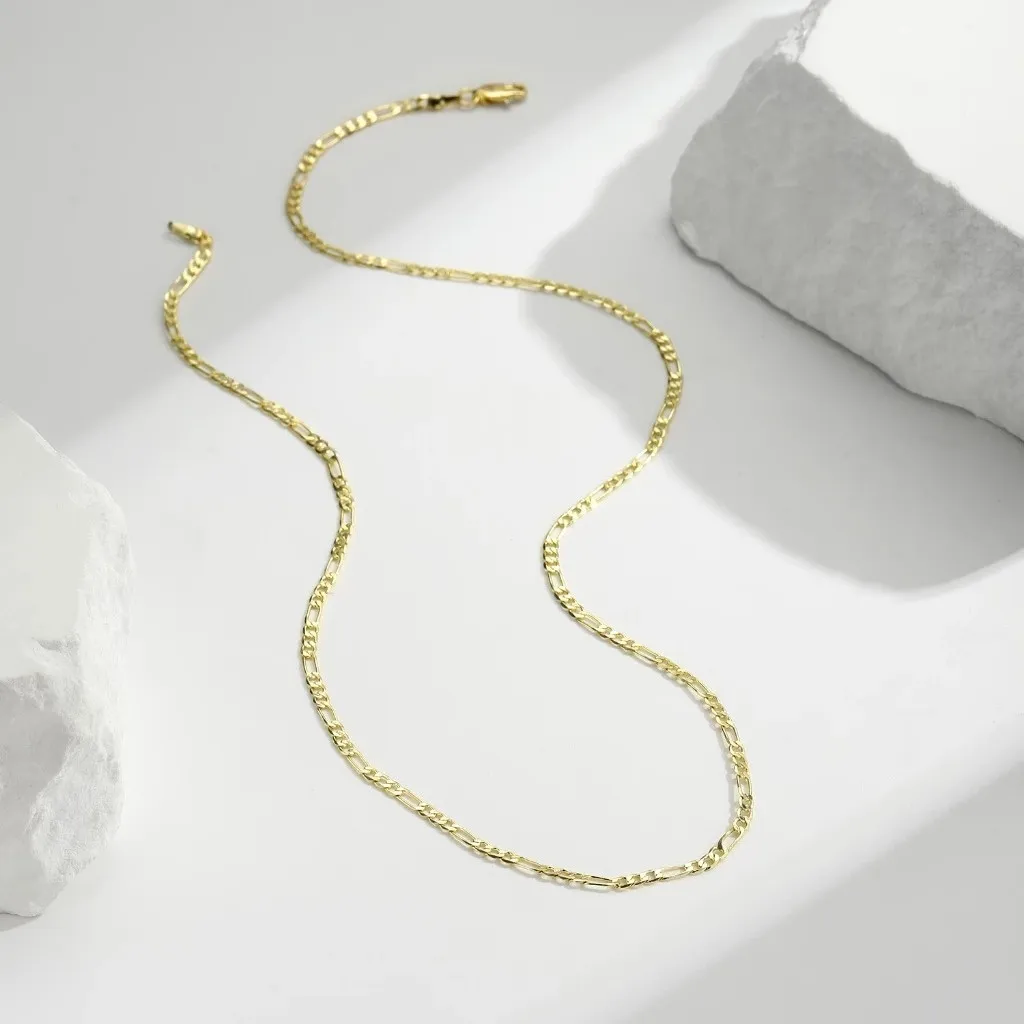 Trendy Simple Elegant Versatile Necklace Design Sense Copper Gold Plated Clavicle Chain Fashion Jewelry Women Daily Wear Gift