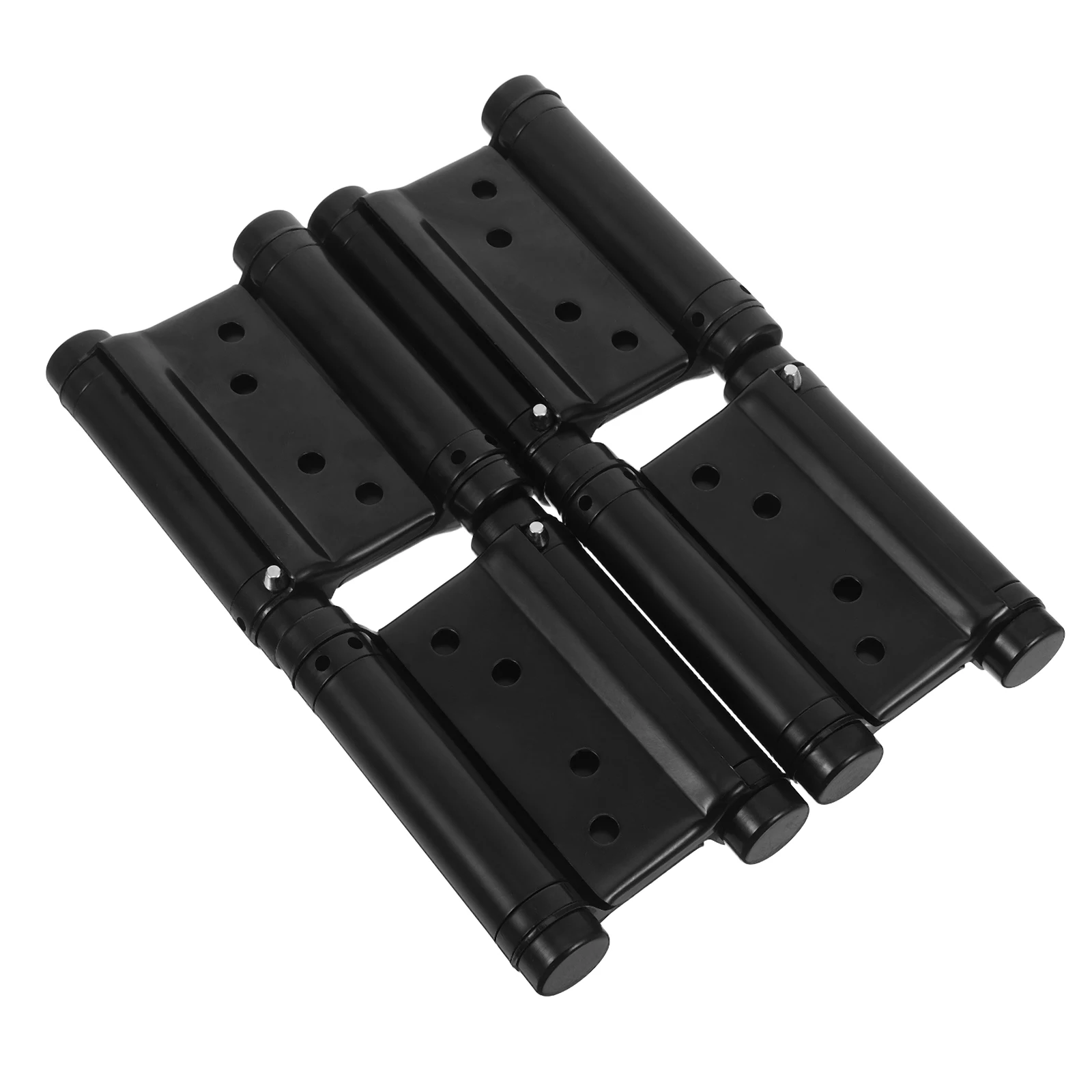 

4Pcs Stainless Steel Heavy Duty Self Closing Hinges Double Spring Automatic Garage Exterior Cafe Door Hardware