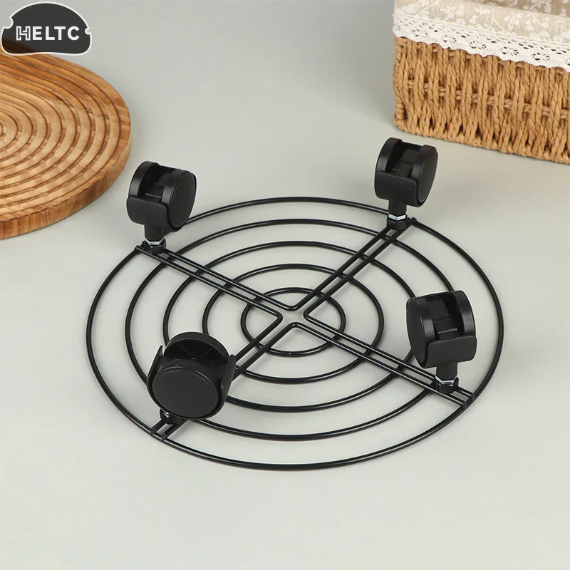 Plant Stands Indoor Metal Flower Pot Stand Heavy Duty Plants Holder With Four Wheels Plant Mobile Trolley For Corner Gardening