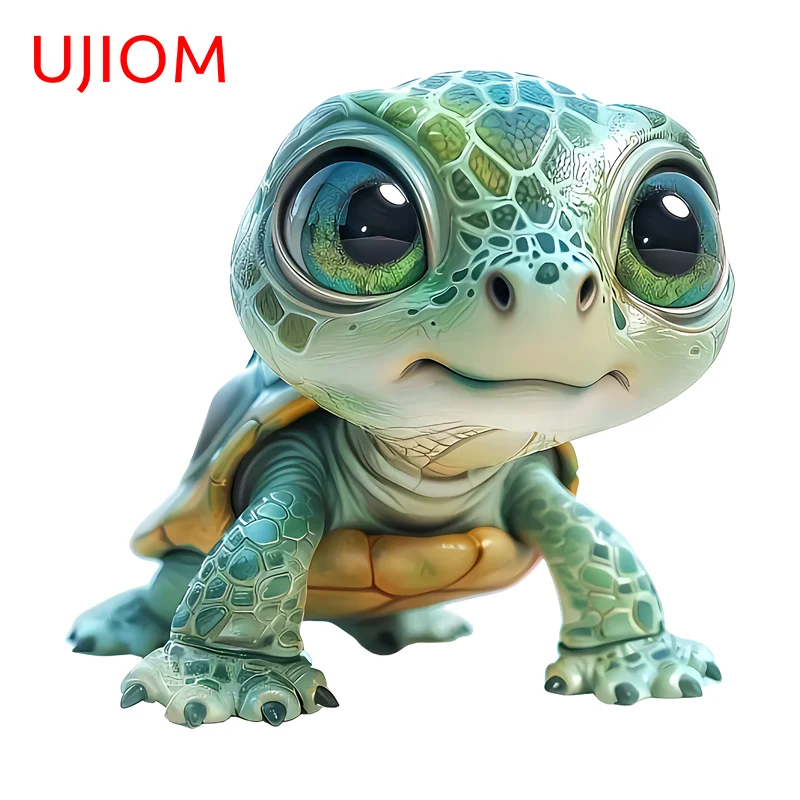 UJIOM Turtle Wall Sticker Computer Host Occlusion Scratch Vinyl Decal Suitable For Transparent Storage Box Decoration Chambre
