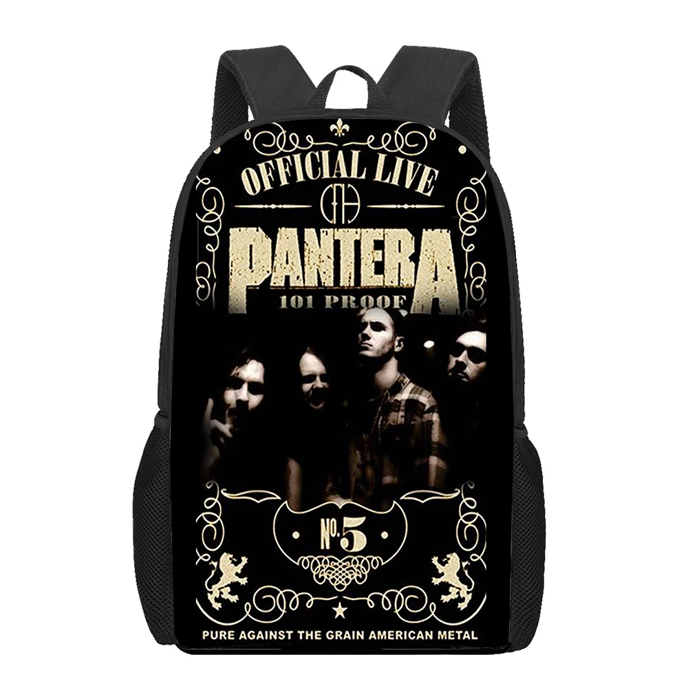 Pantera Ritual banda de Metal impresión 3D mochilas escolares para niños mochila para niñas niños mochilas escolares para estudiantes mochila de viaje