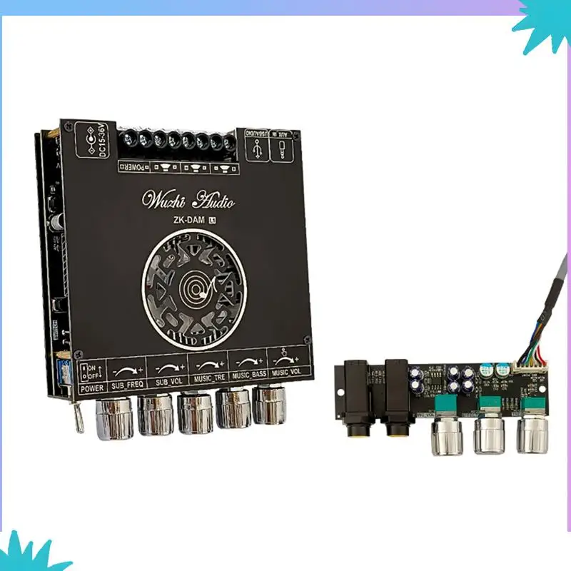 ABZW ZK-DAM L1 2.1 Channel BT5.0 Amplifier Board TPA3251D2 220Wx2&350W High Power Subwoofer Amplifier Boards Subwoofer