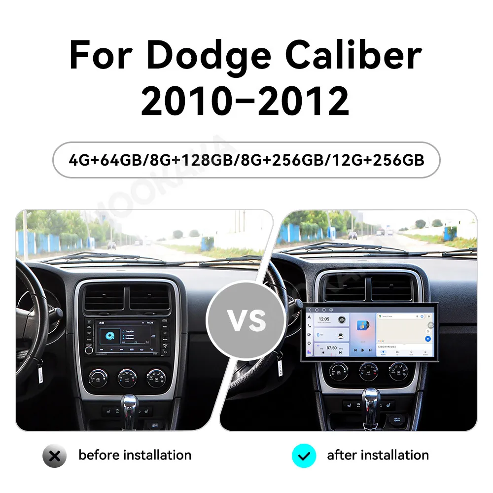 Android 15 Radio For Dodge Caliber 2010~2012 15.8 Inch GPS Multimedia Carplay Player Navigation Car Stereo Receiver Head Unit