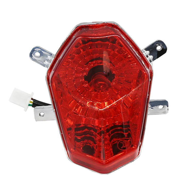 Electric Motorcycle Bicycle  Tail Light Red X-Wolf Warriors Tail Light
