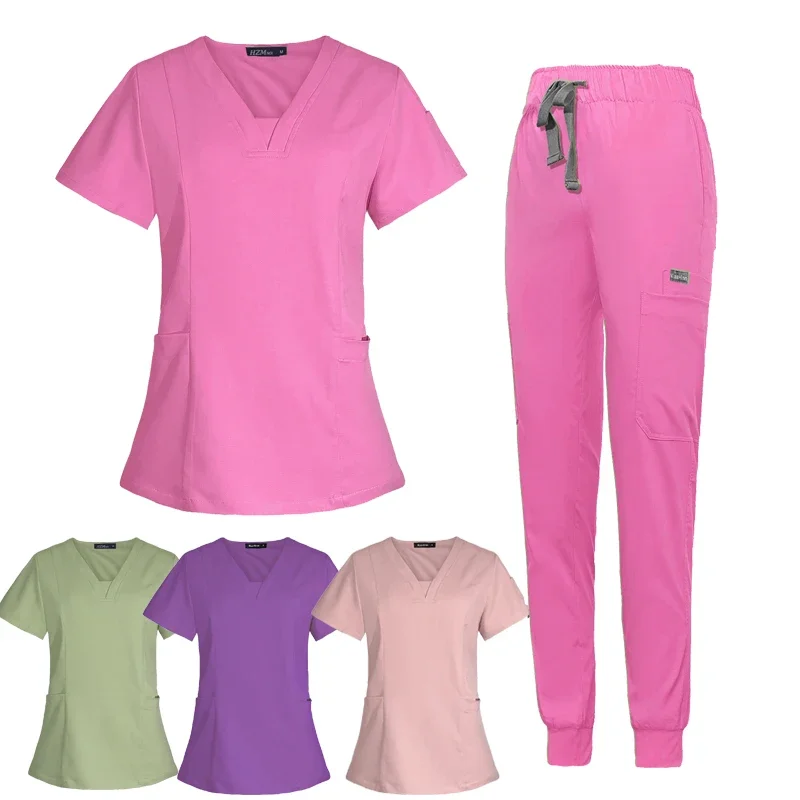 Sala de cirurgia Conjunto Uniforme Médico, Hospital Trabalhando Scrubs, Suprimentos Médicos, Enfermeira Cirurgia Dentária Terno, Workwear Atacado