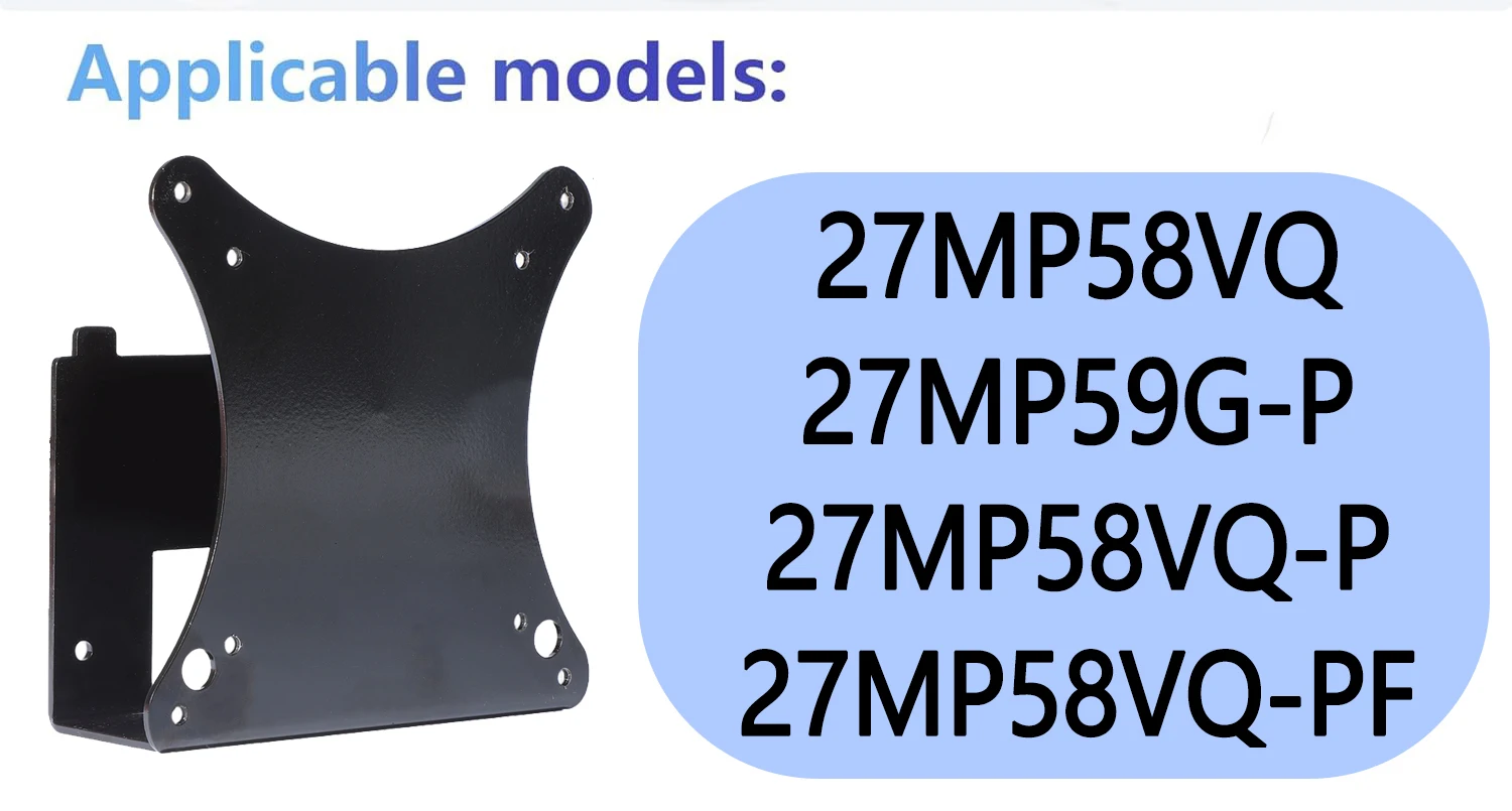 Nowy adapter VESA do monitora LG 27MP58VQ 27MP59G-P 27MP58VO-P 27MP58VQ-PF, uchwyt montażowy do monitorów VESA 75x75 i 100x100 — zdjęcie produktu 3