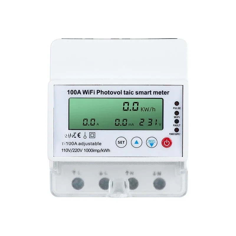 

English version 4PWiFi photovoltaic two-way energy metering over and under voltage smart meter