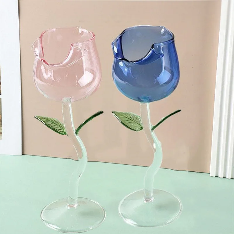 1 piece twist-open rose goblet, Champagne glass, wine glass