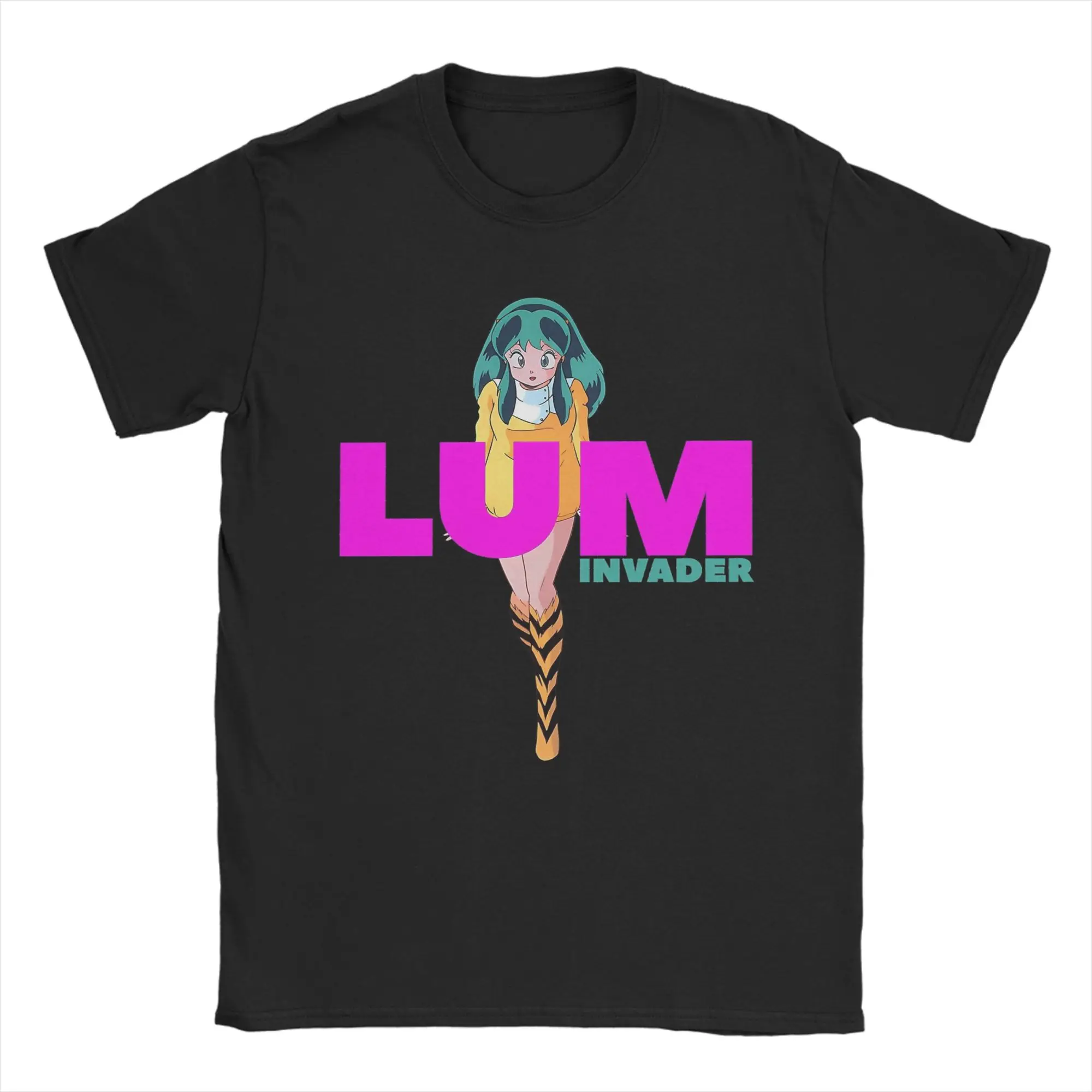 Impresionantes camisetas Lum Invader Urusei Yatsura para hombre, camisetas de algodón puro con cuello redondo, camiseta de manga corta, ropa recién llegada