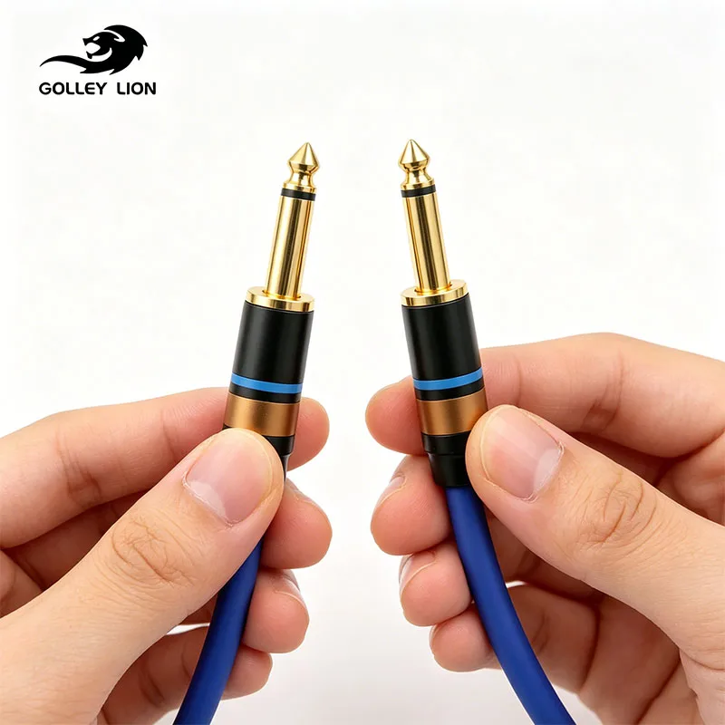 

GOLLEY LION 1/4 (6.35mm) TS to 1/4 (6.35mm) TS Unbalanced Mono Patch Cables, for Electric Mandolin