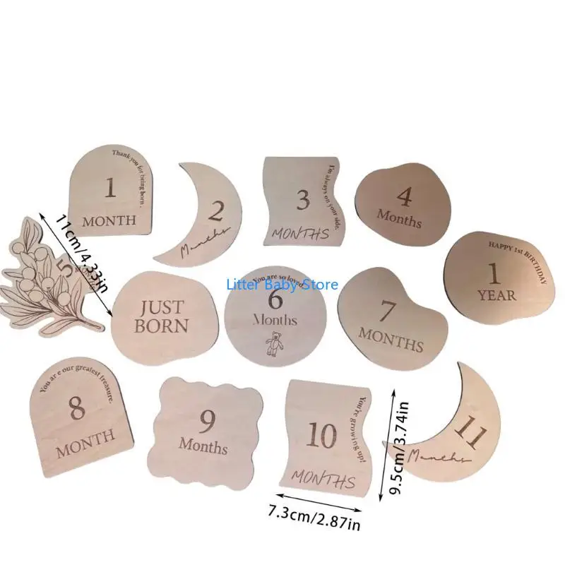 N80C 13 шт., мемориальная карта, маркер роста, детские рекламные открытки, фотокарточки на память