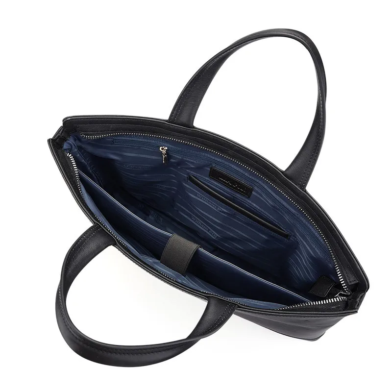 Valigetta di fascia alta in vera pelle di vacchetta messenger di marca di lusso Borsa da uomo in pelle da uomo Borsa a tracolla Borsa per laptop da lavoro Custodia breve