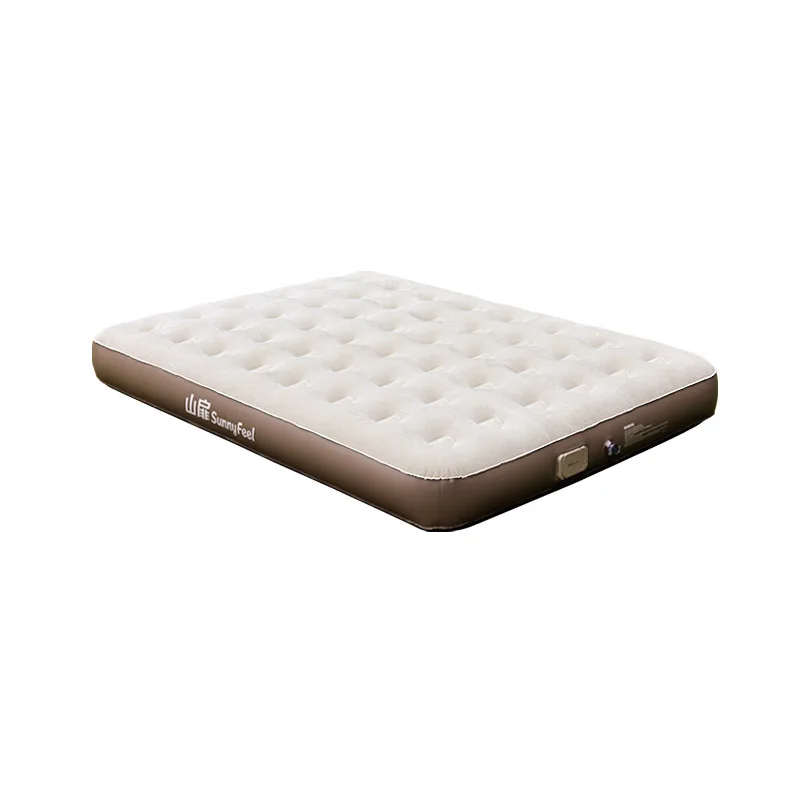 

Sunnyfeel Outdoor Camping Flocked Automatic Inflatable Mat Double Camping Sleeping Mat Nap Inflatable Bed