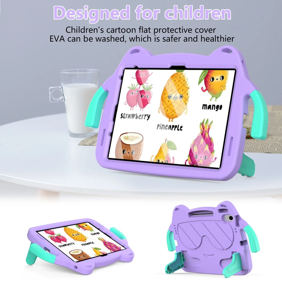 EVA Kids Safe Case For IPad 10th 11th 12th Gen A16 A19 iPad Air11 Pro11 10.2 9th 8th 7th Air 4 5 Pro10.5 Stand Cover Funda Capa