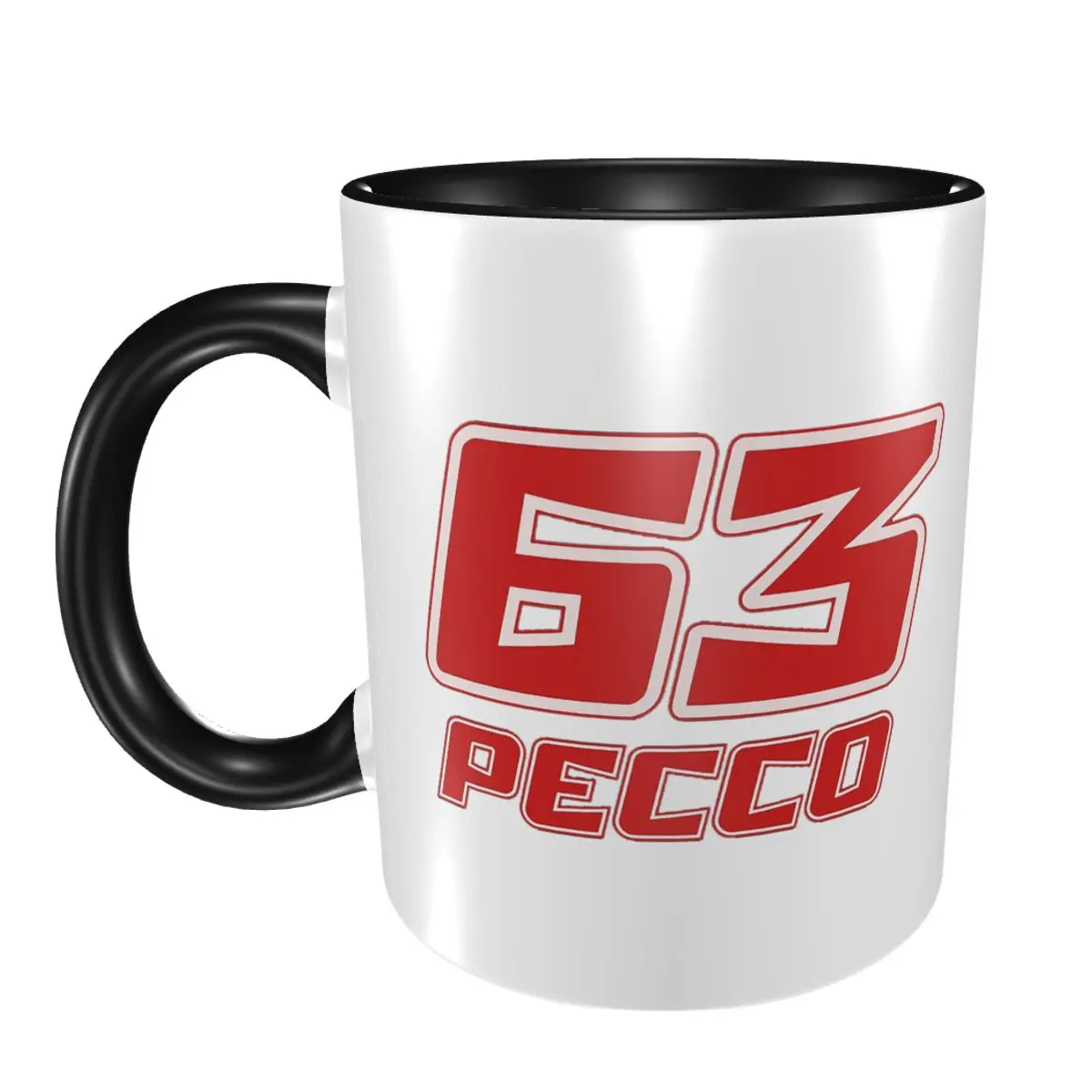

Pecco Bagnaia 63 Mug Funny Ceramic Coffee Cups Tea Mugs Milk Cup Drinkware Gifts for Friends