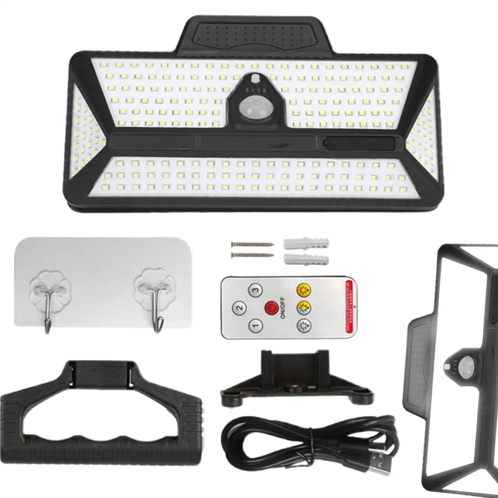 

Солнечные фонари IP44, водонепроницаемая лампа сверхвысокой яркости, 208 светодиодных солнечных садовых фонарей с 3 цветовыми режимами для домашней парковки