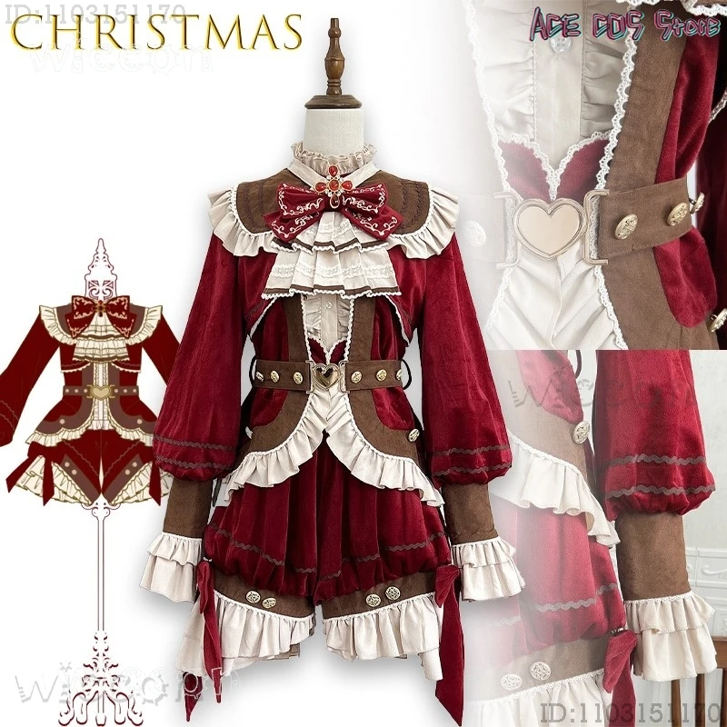 Crêpe de thé noir Lolita Fiesta carnaval Halloween Cos Cosplay moyen âge Wangzi Costumedisfraz anime déguisement