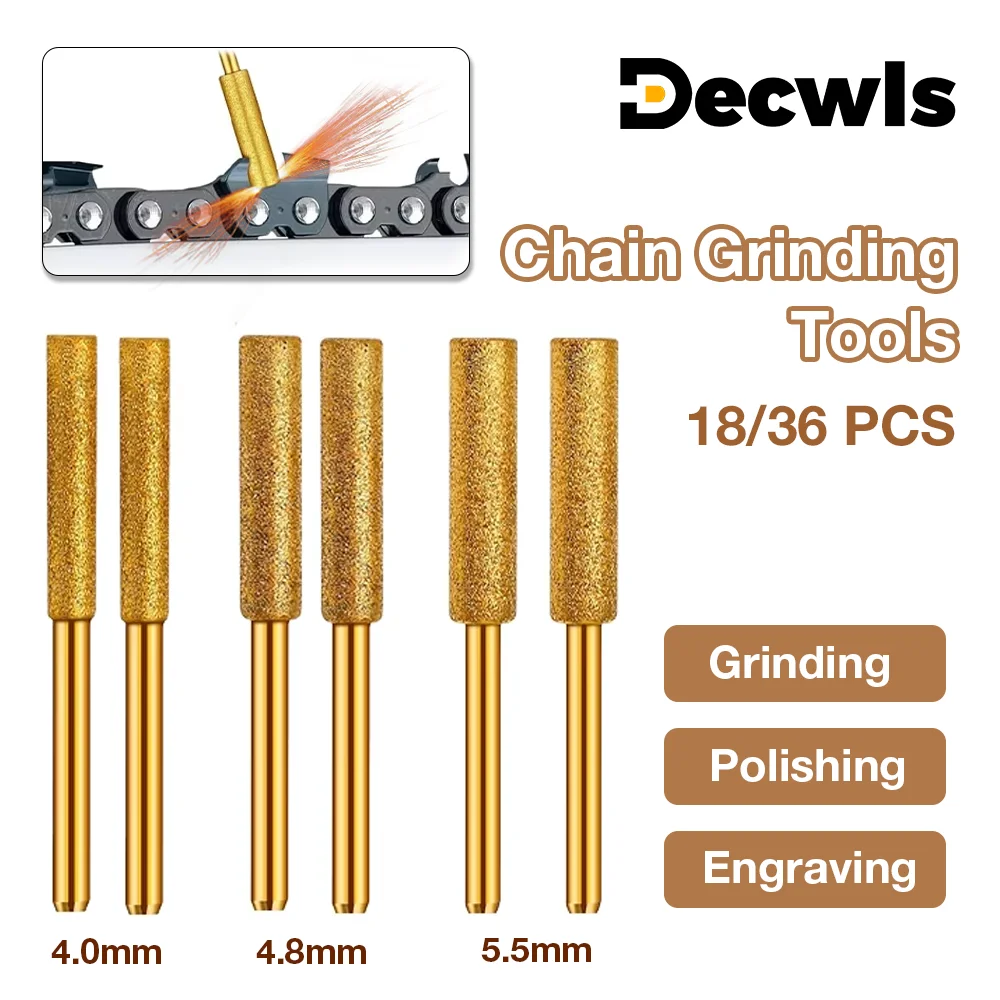 

18/36 шт.,электрическая цепная пила, цепная шлифовальная машина, бытовой металл/камень/ювелирный камень/дерево, DIY гравировка, полировка, шлифовальный инструмент, многофункциональный шлифовальный инструмен