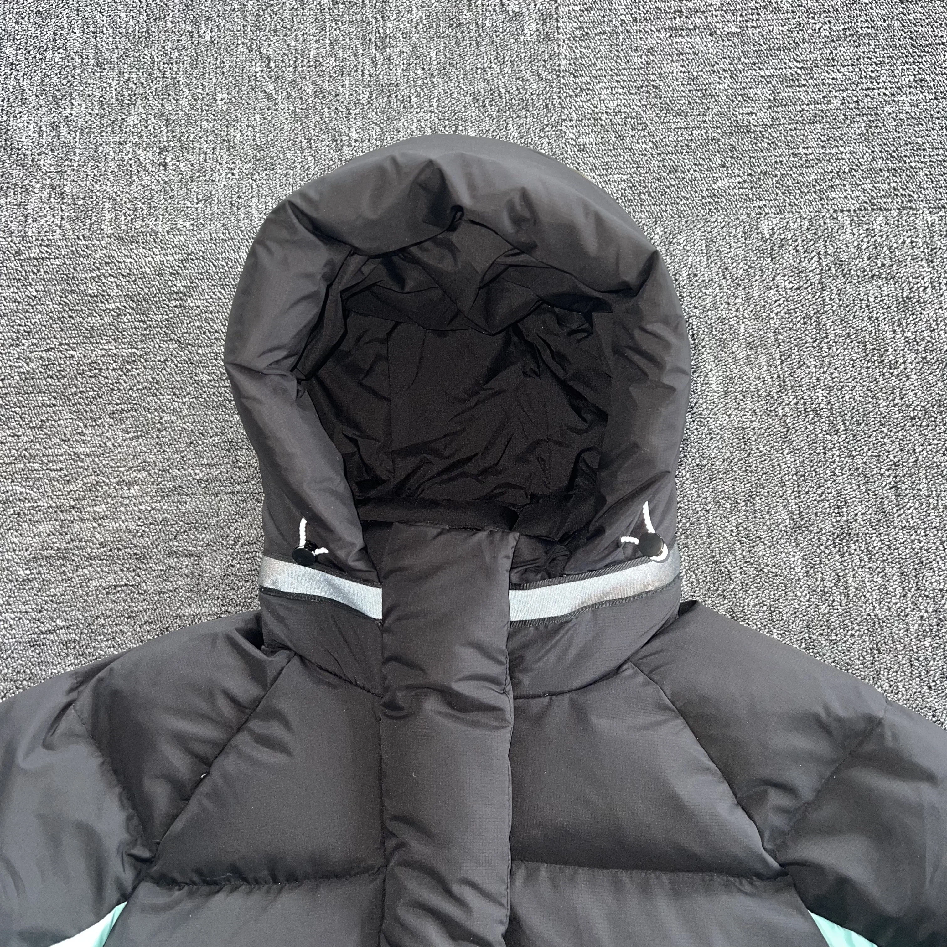 Jaket Hangat Tebal Mewah Pria Musim Dingin Hoodie Jaket Fashion Center Cee Mantel Pria Pakaian Jalanan Y2k Hitam Biru