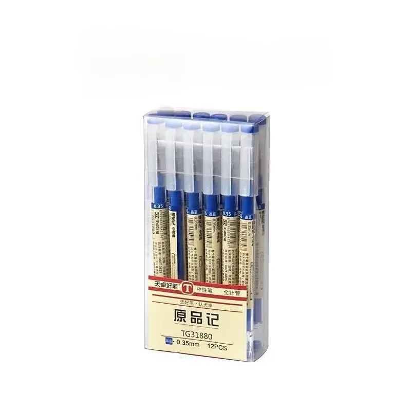 54-teiliges Set Japanische Feinschreibstifte 0,35mm Schwarz Blau Rot Tinte Gelstift Kugelschreiber Schule Büro Schüler Schreibwaren